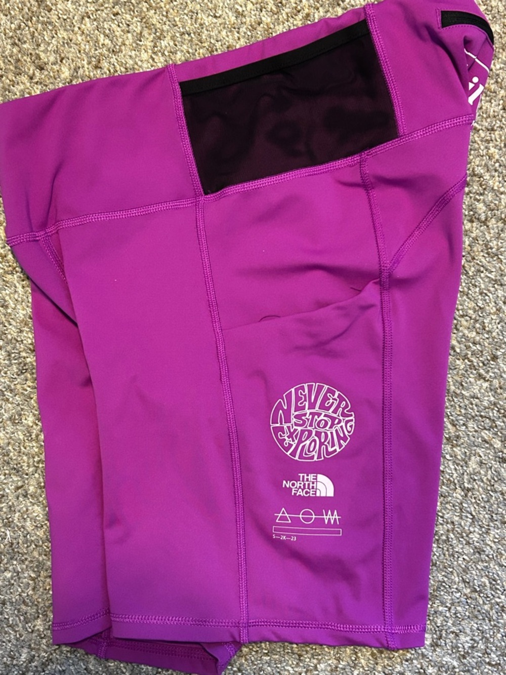 The North Face Trailwear Shorts Womens XL Purple Biker Shorts - Picture 4 of 9